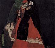 Kardinal und Nonne oder Die Liebkosung Egon Schiele